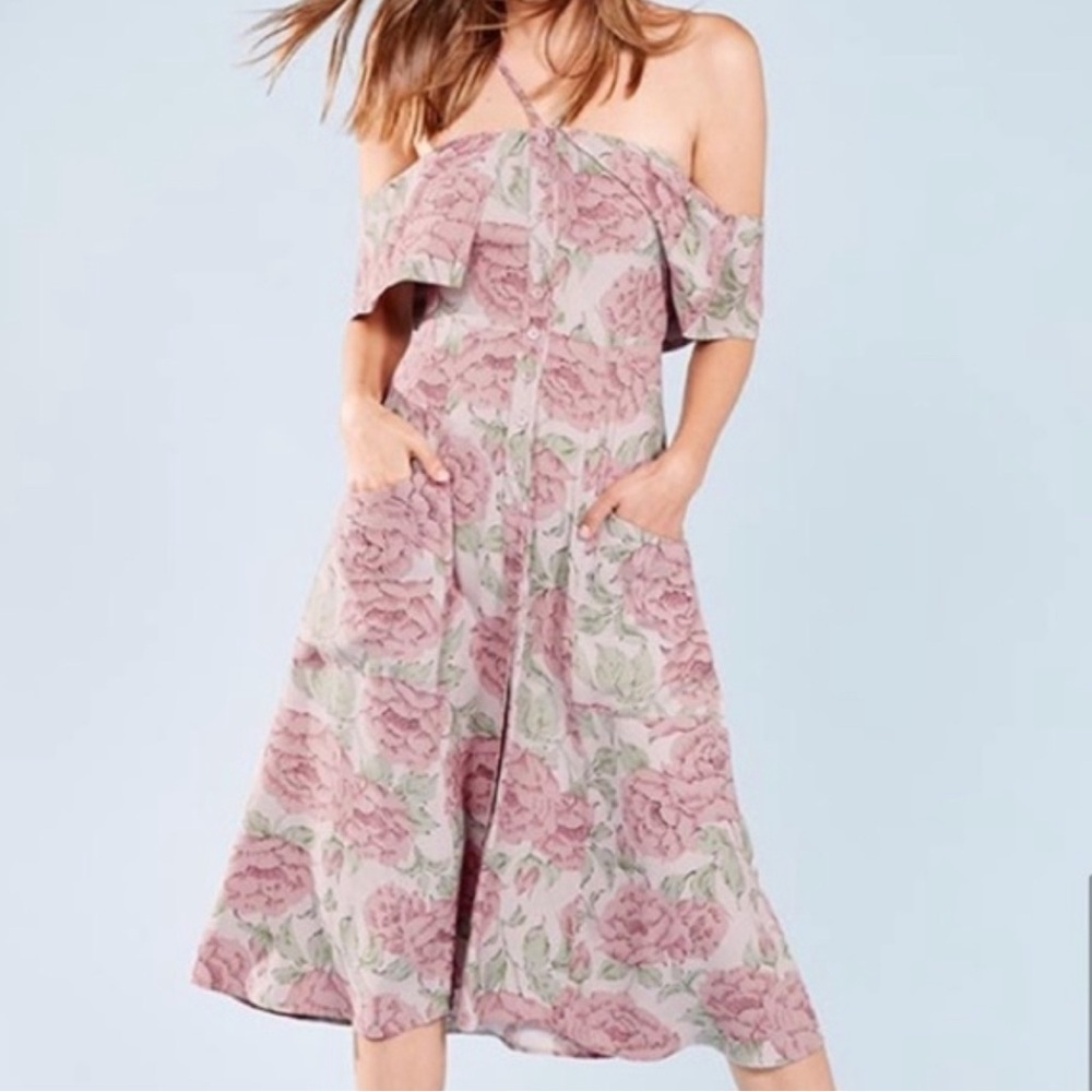 REFORMATION mina dress in diana print size 2